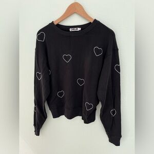 CHRLDR Pima Cotton Heart Sweatshirt